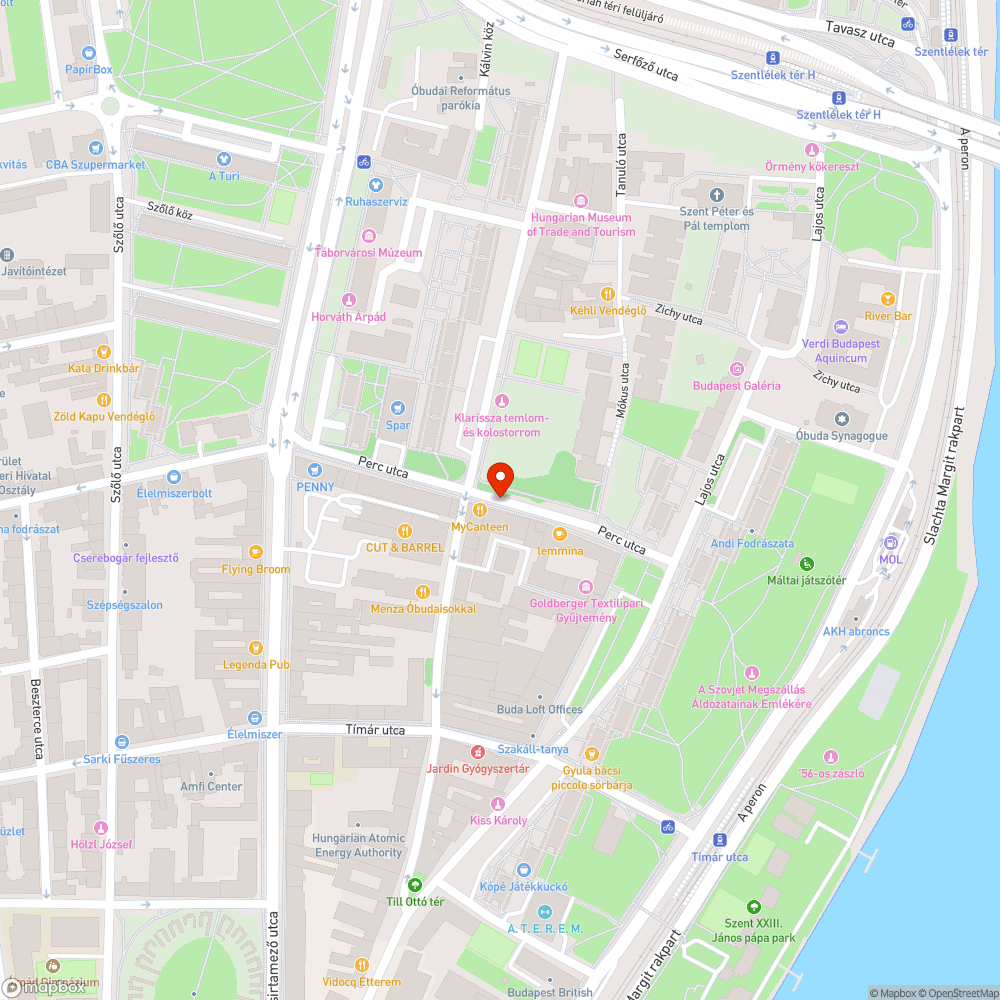 Kátyús parkolók a Perc utcában bejelentés helye