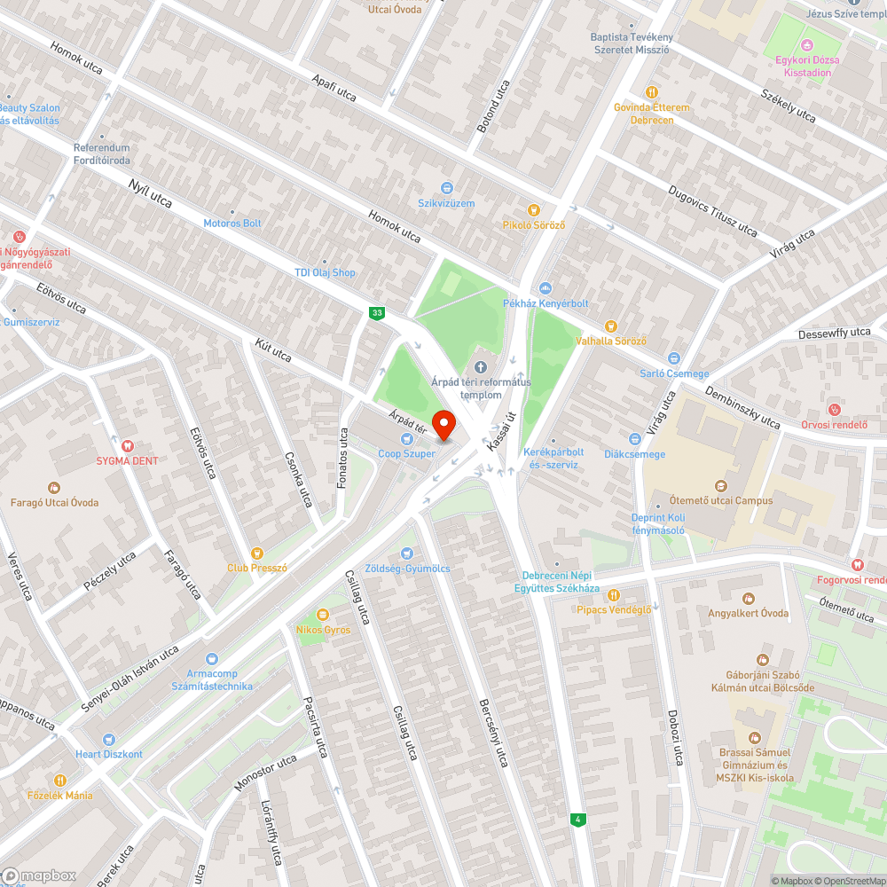 Debrecen nagyon szemetes bejelentés helye