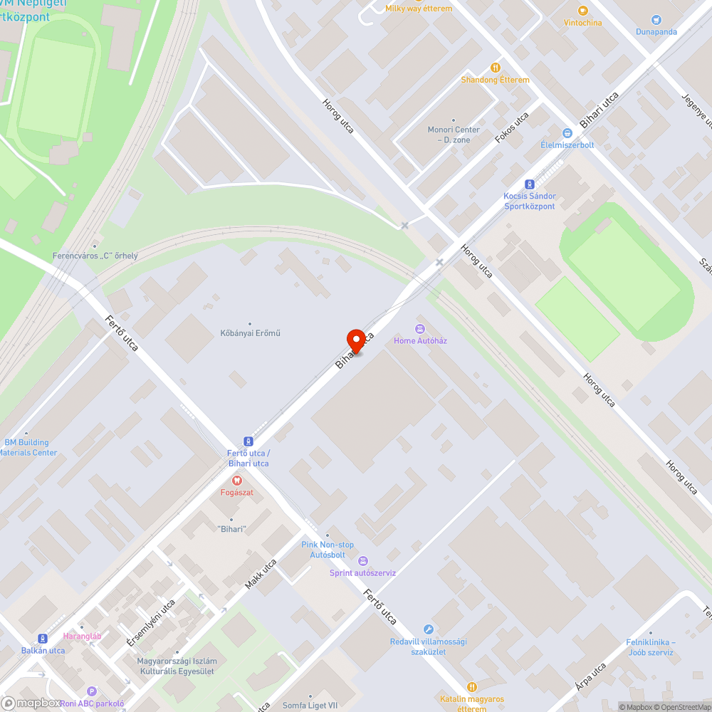 Járda megsüllyedt/gödör/kátyú bejelentés helye