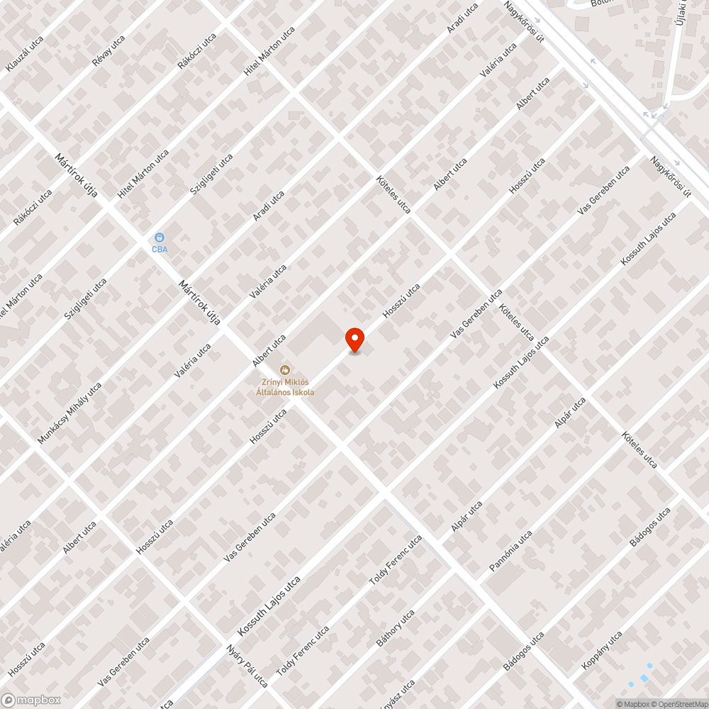 Elhagyott jármű bejelentés helye