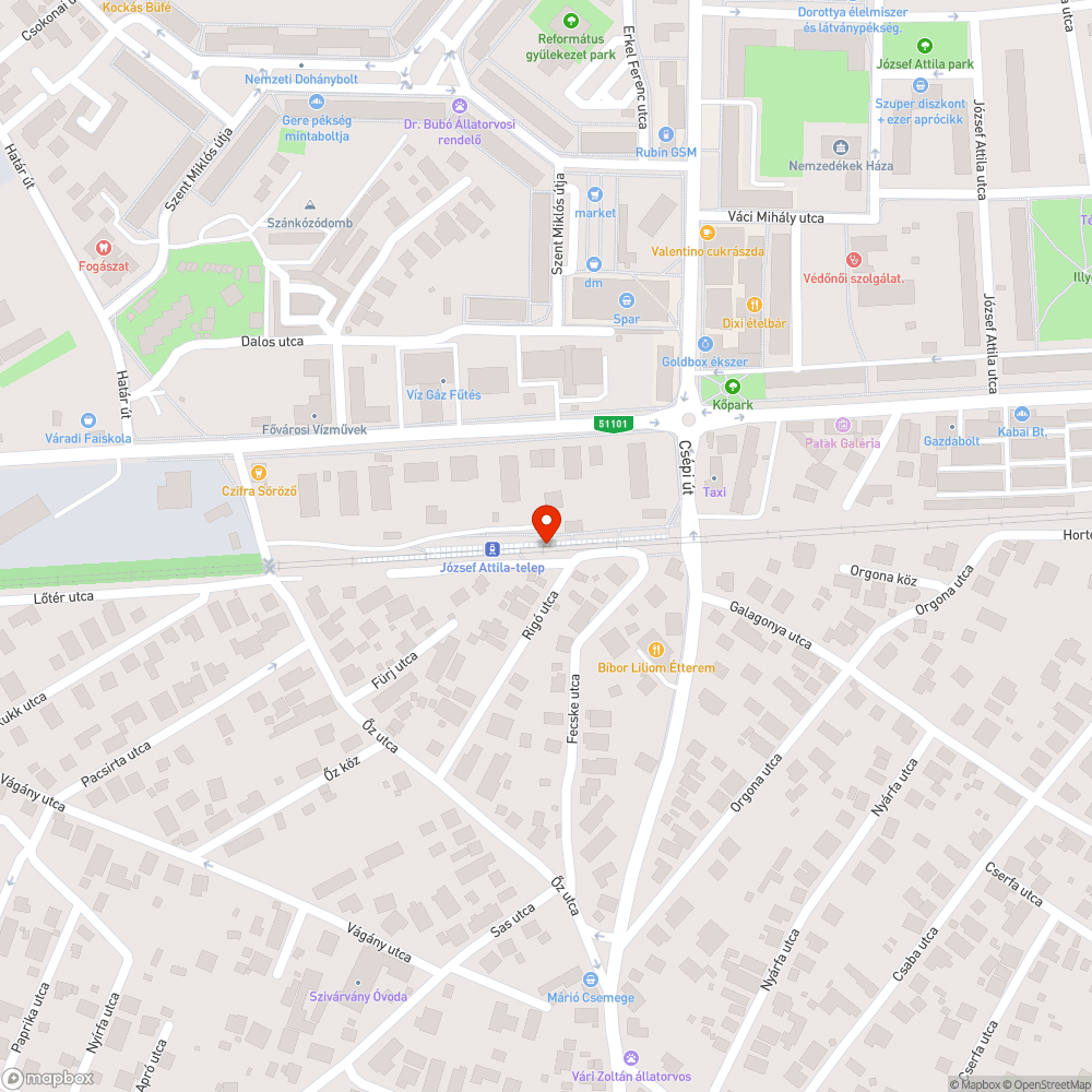 Gazos HÉV megálló bejelentés helye