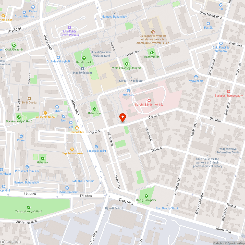 Szeméttel teli virágosládák bejelentés helye