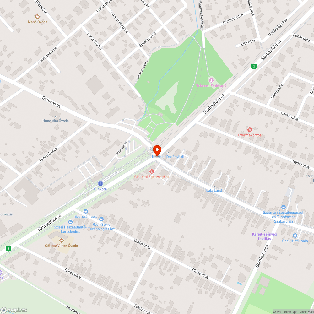 Elhagyatott Autó bejelentés helye