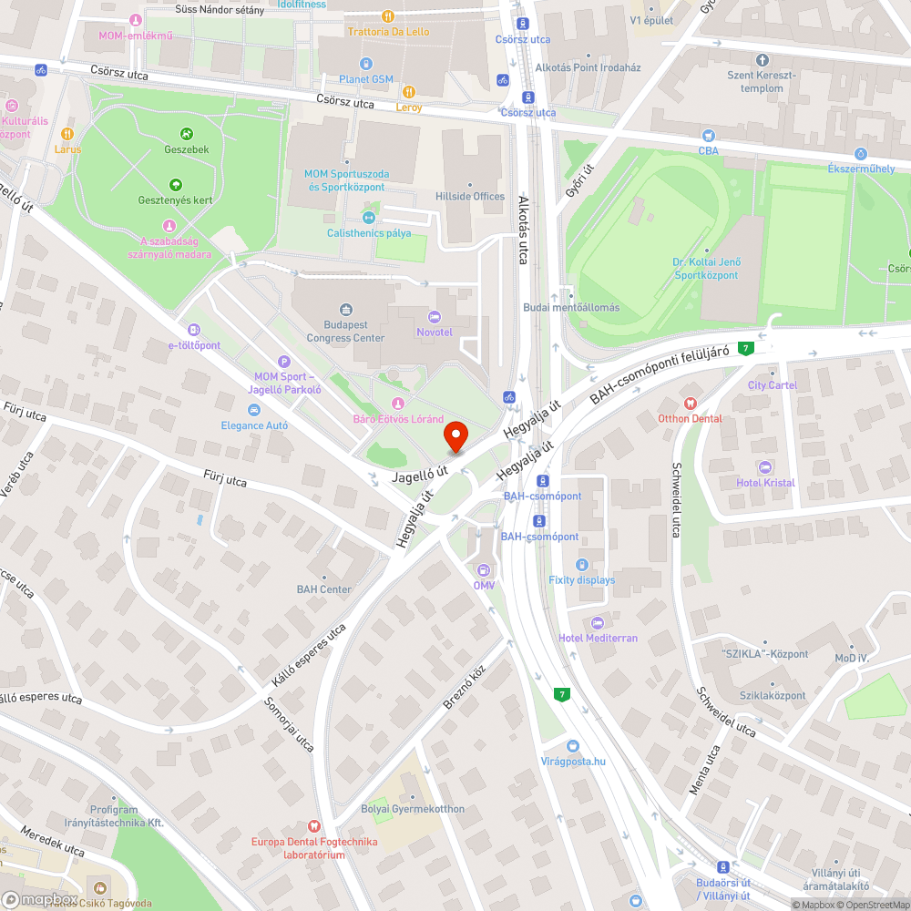 Kiálló térkő bejelentés helye