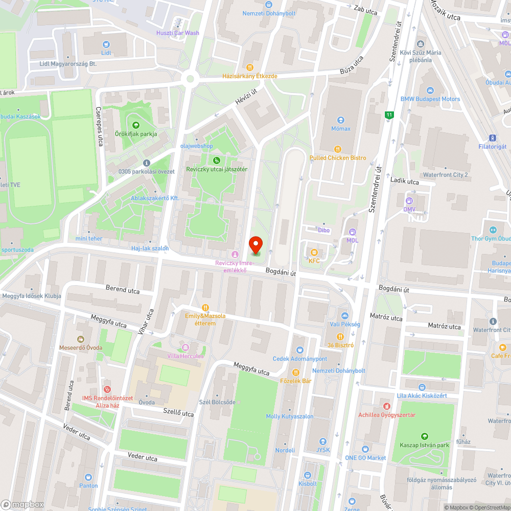 Járda burkolathiba a buszmegállóban bejelentés helye