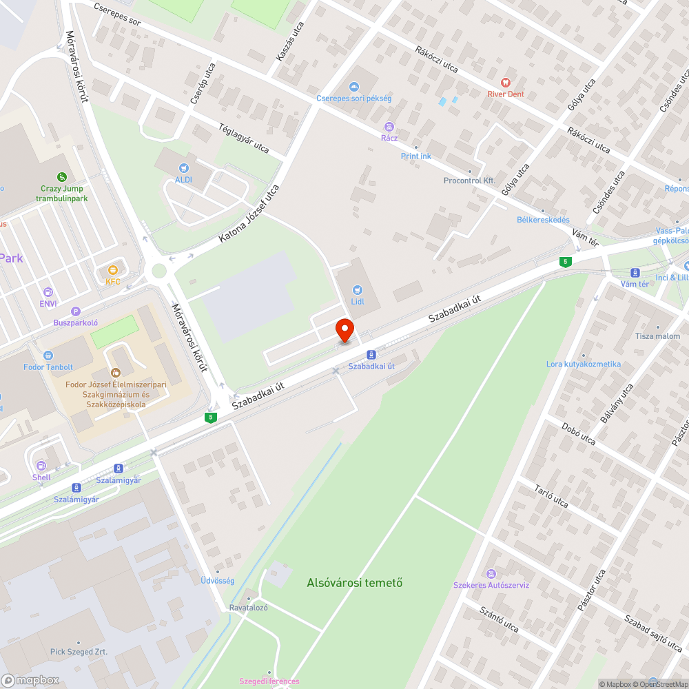 Felnyomott, felbukásveszélyes járda bejelentés helye