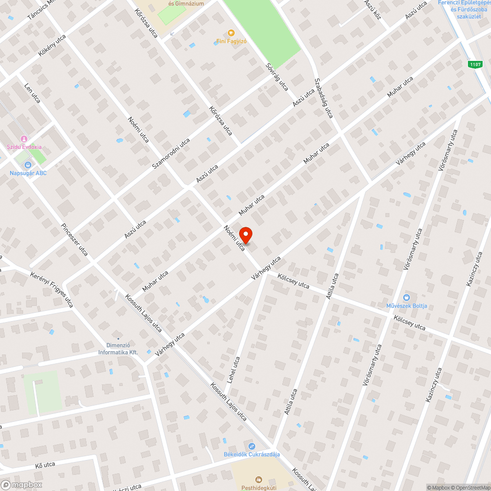 Út felbontás bejelentés helye