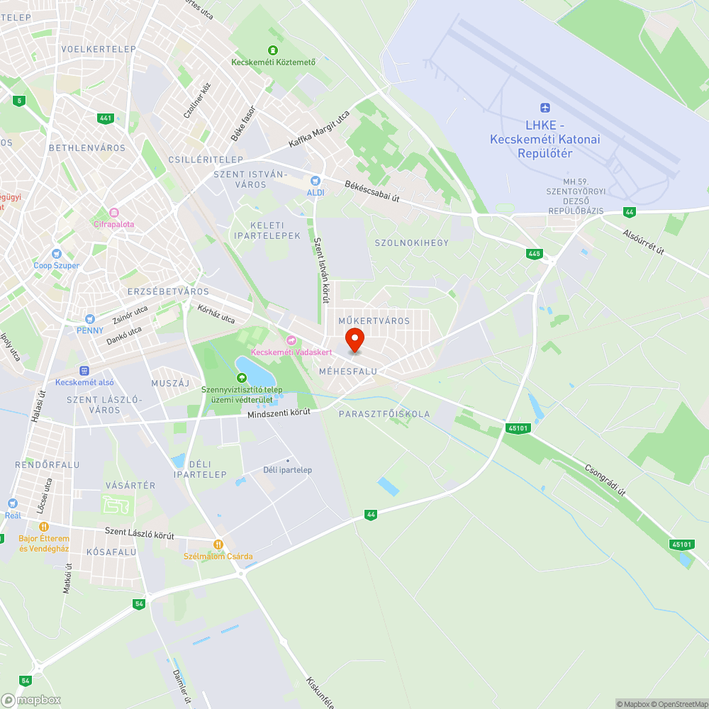 Járhatatlan járdaszakasz a Műkertvárosban bejelentés helye