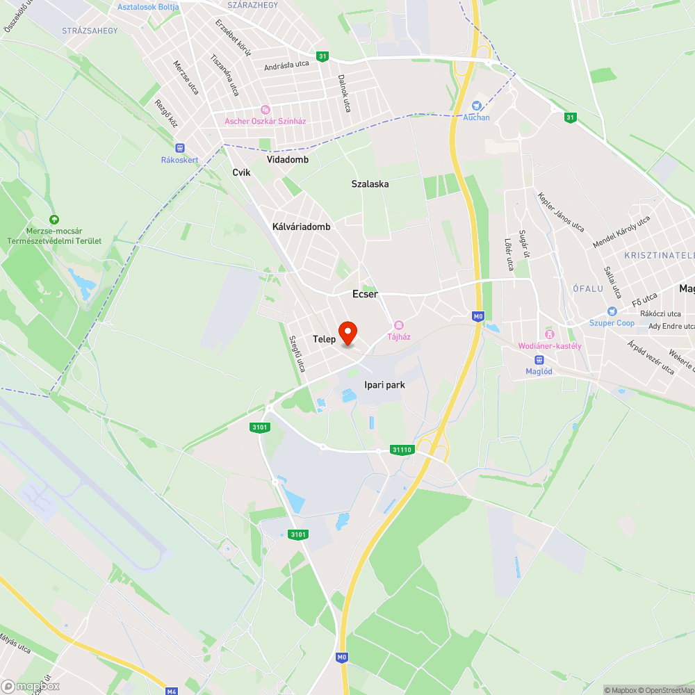 Elektromos bejelentés helye