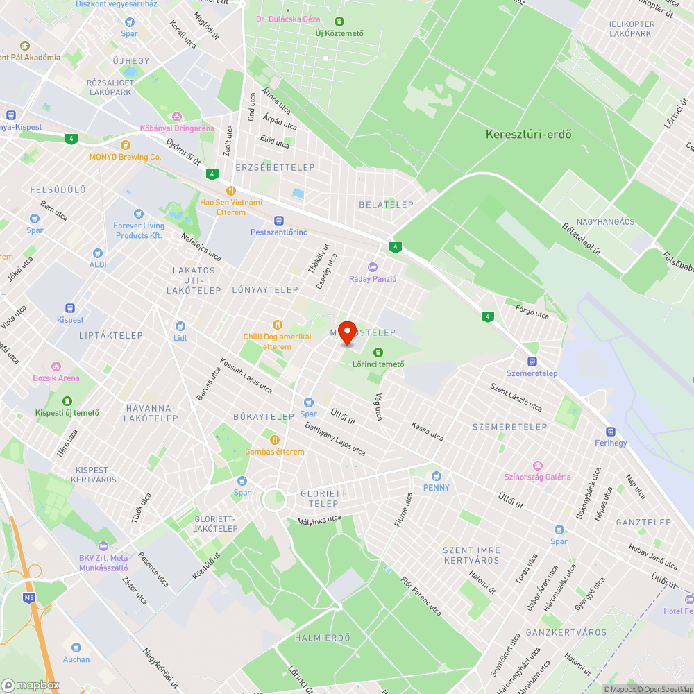 Illegális szemét bejelentés helye