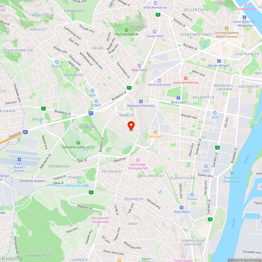 Úthiba bejelentés helye