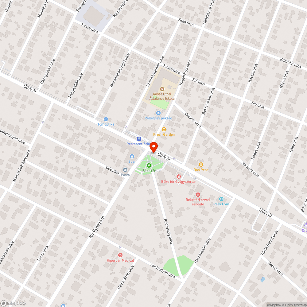 Útfelújítás bejelentés helye