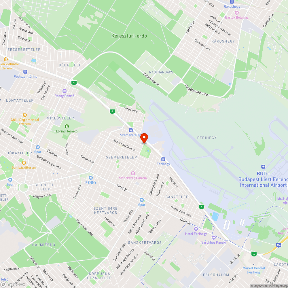 Összehordott sóder bejelentés helye