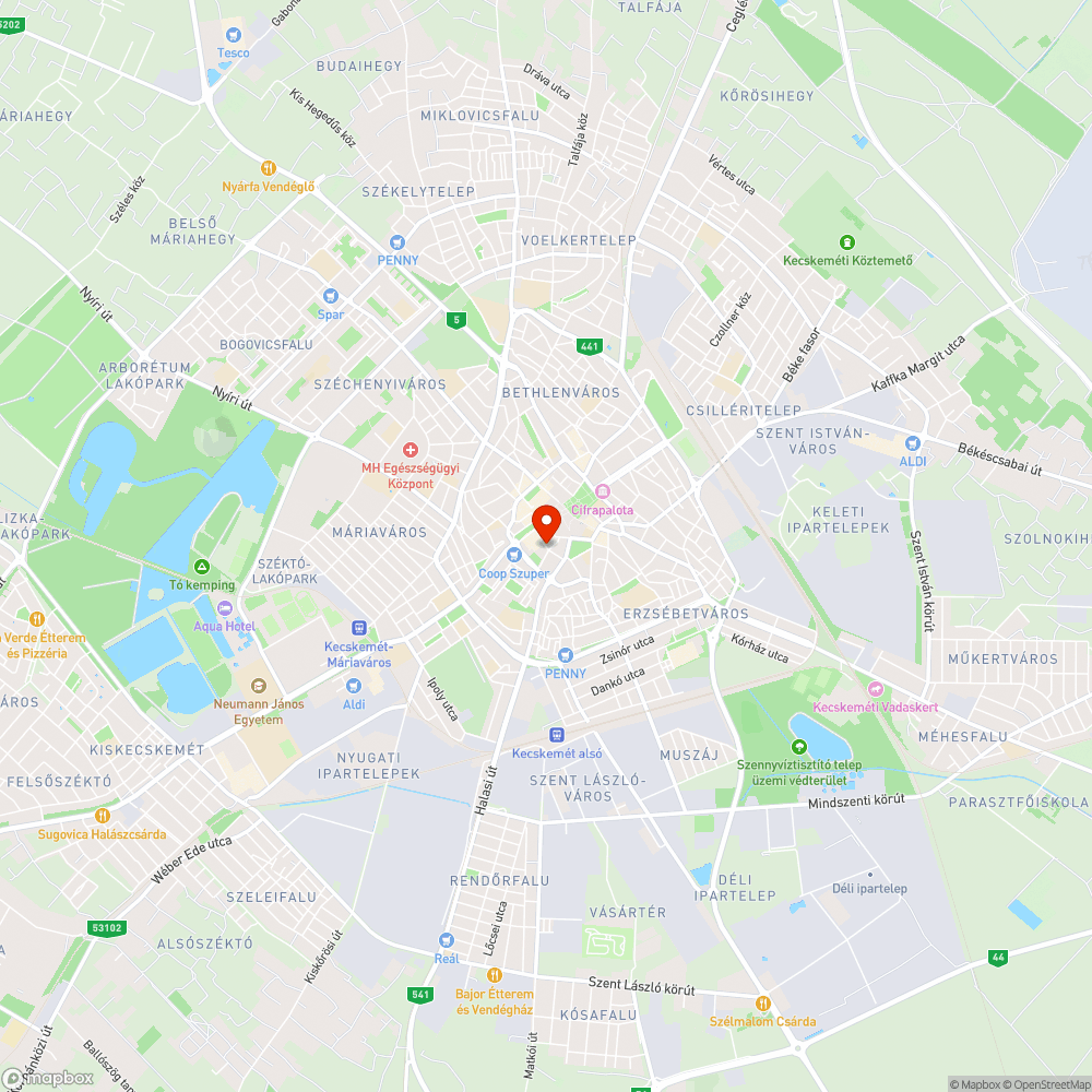 Méhraj az Alföld Áruház mögötti parkolóban bejelentés helye