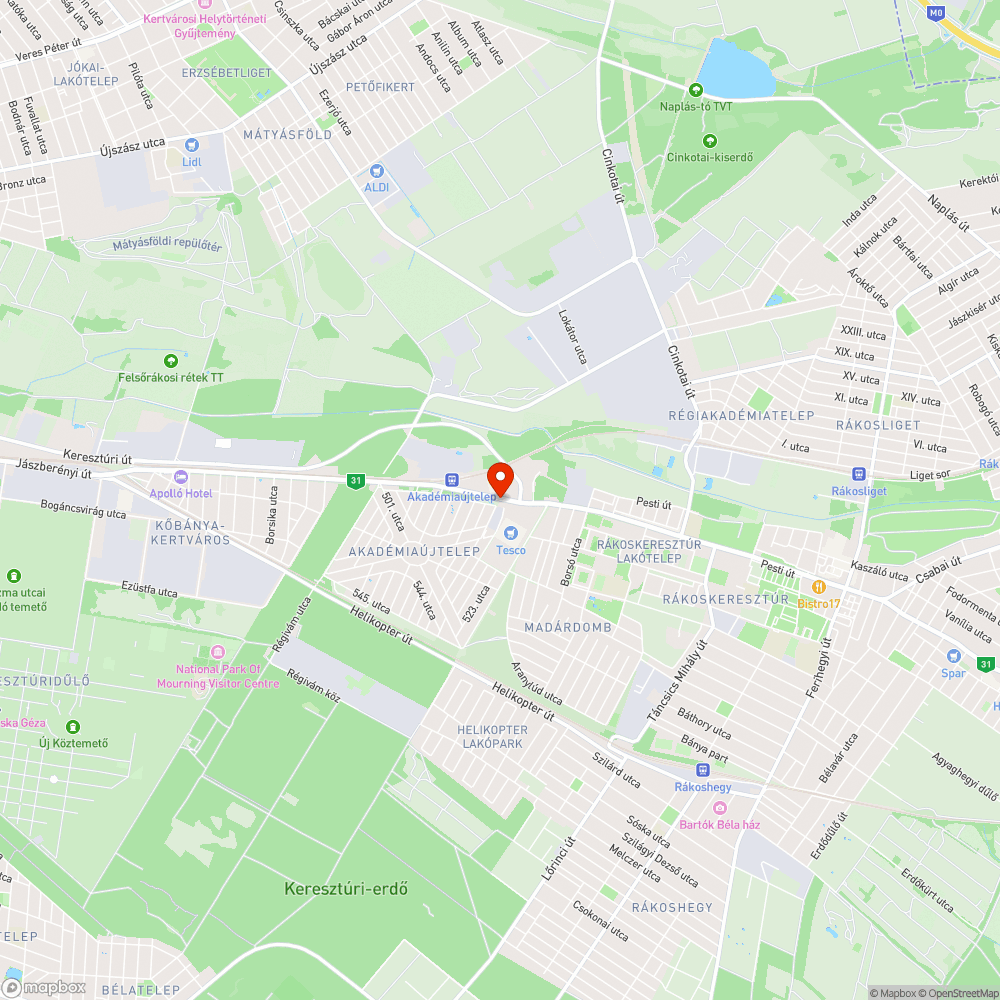 Nehezített átkelő bejelentés helye