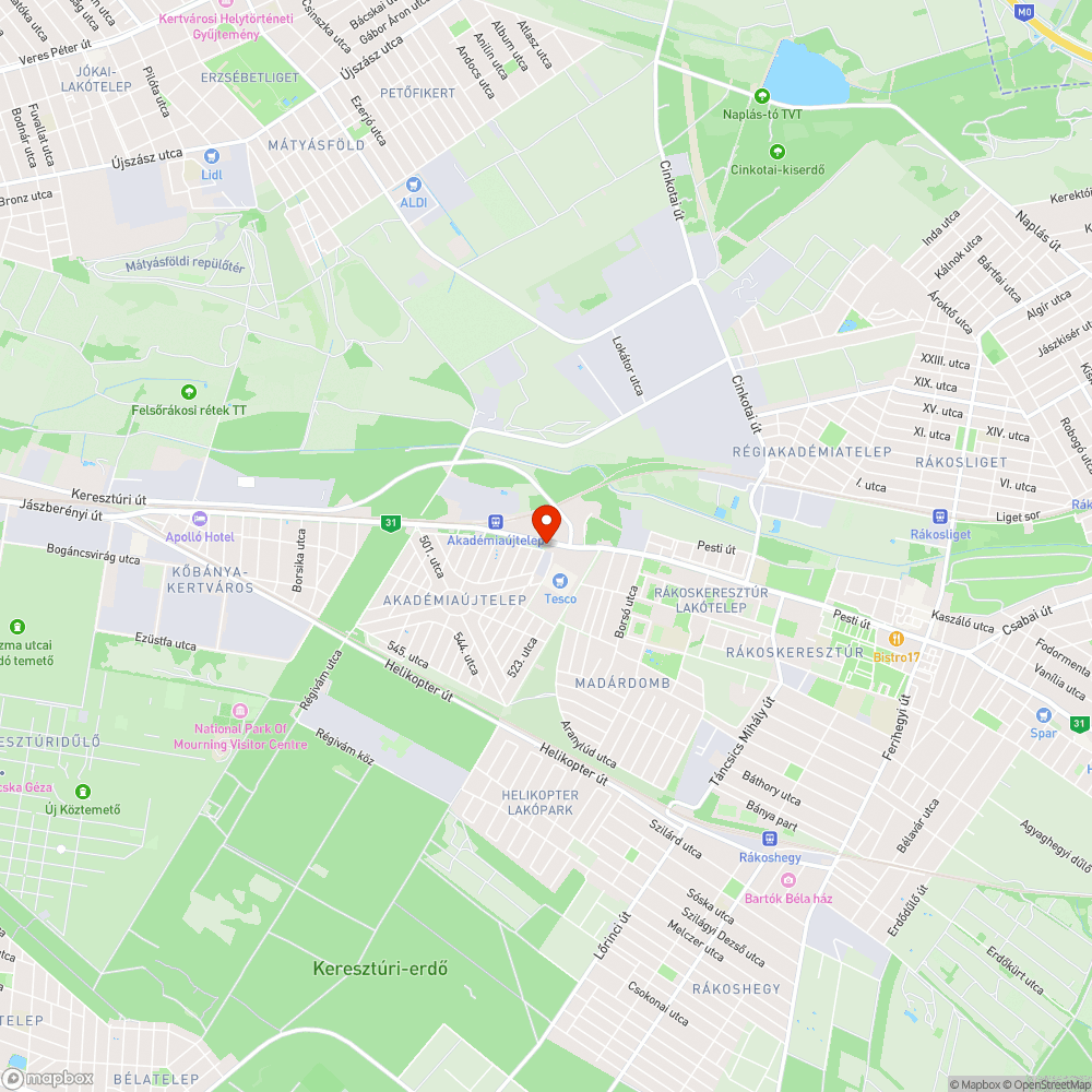 XVII. 512. u. felfestés hiánya bejelentés helye