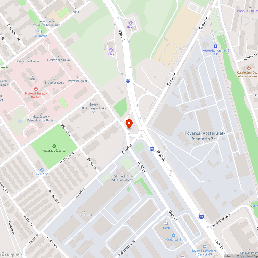 Gazdátlan bevásárlókocsi a Gyáli úton bejelentés helye