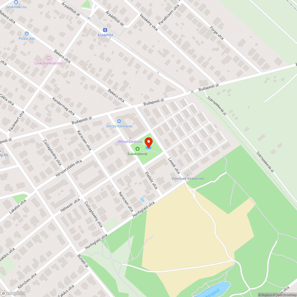 Focipálya és játszótér bejelentés helye