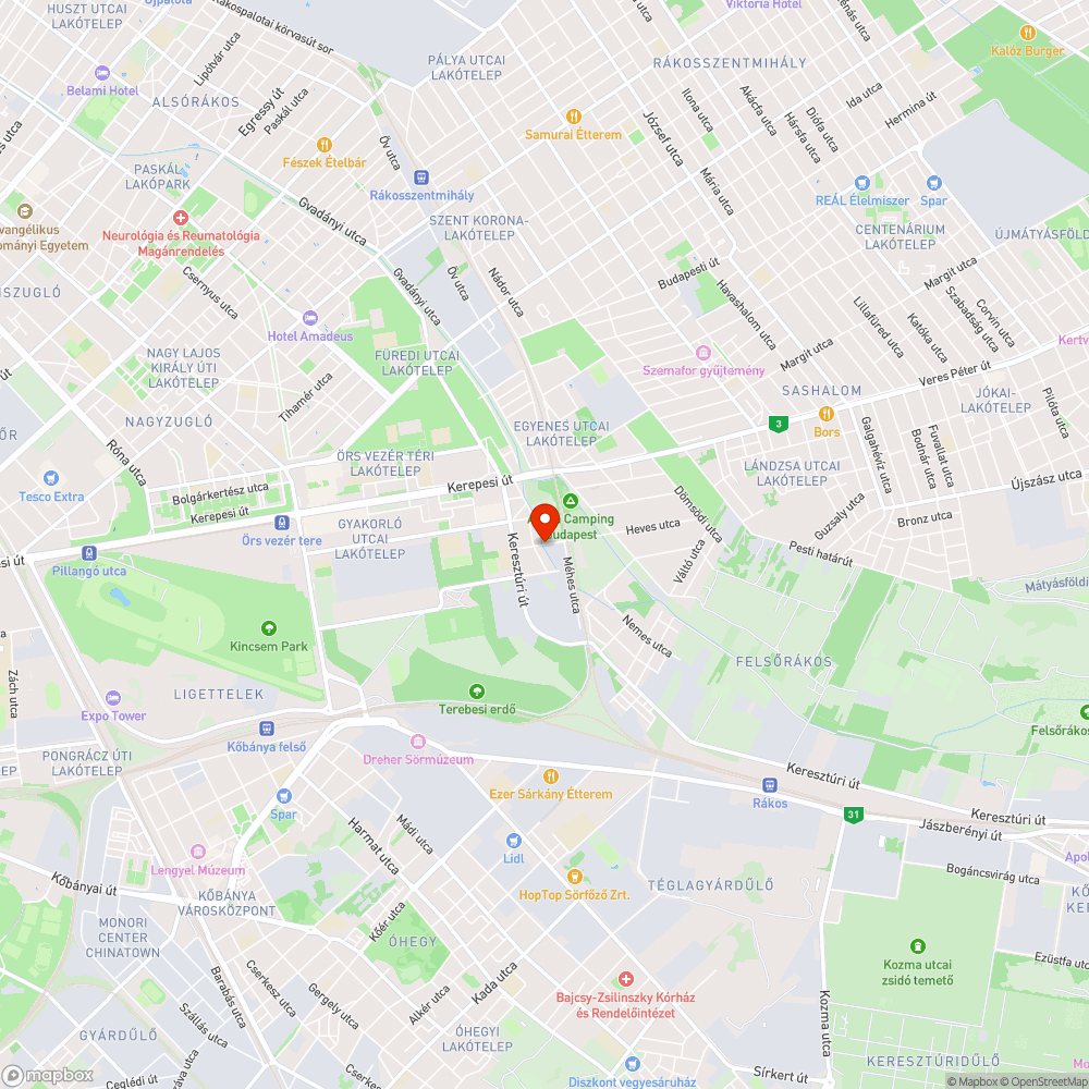 Megsűllyedt úttest, balesetveszélyes ugrató bejelentés helye