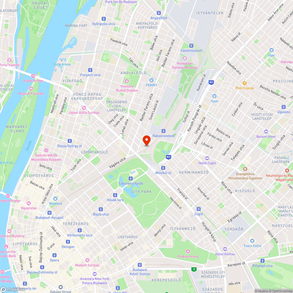 Járhatatlan bicikliút bejelentés helye