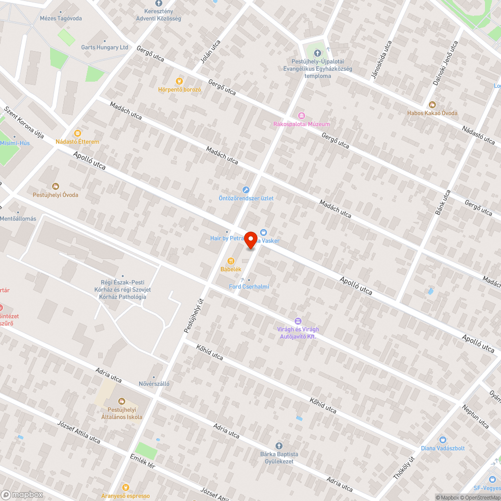 Roncs gépkocsi bejelentés helye