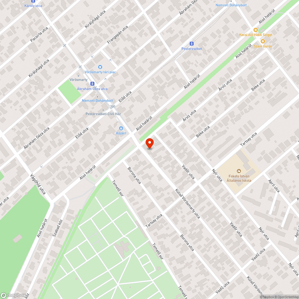 Bevásárló kocsik bejelentés helye