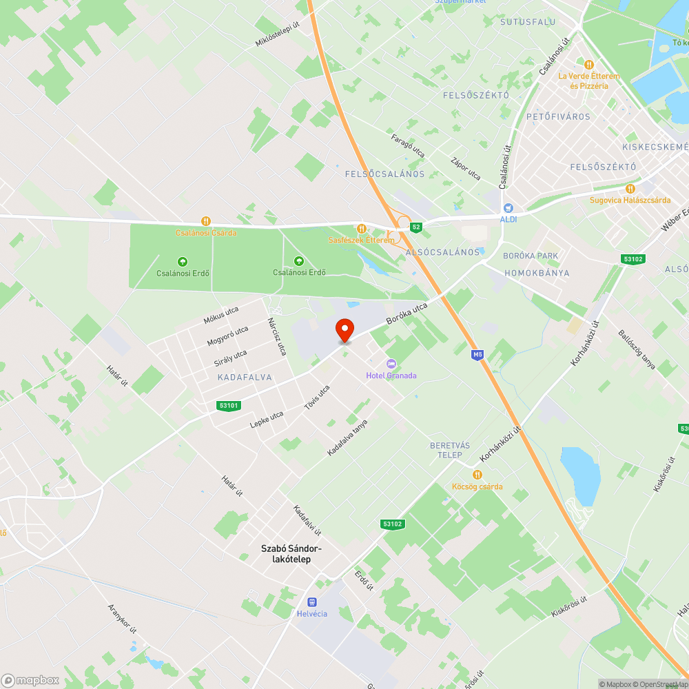 Alacsonyan lógó fák bejelentés helye