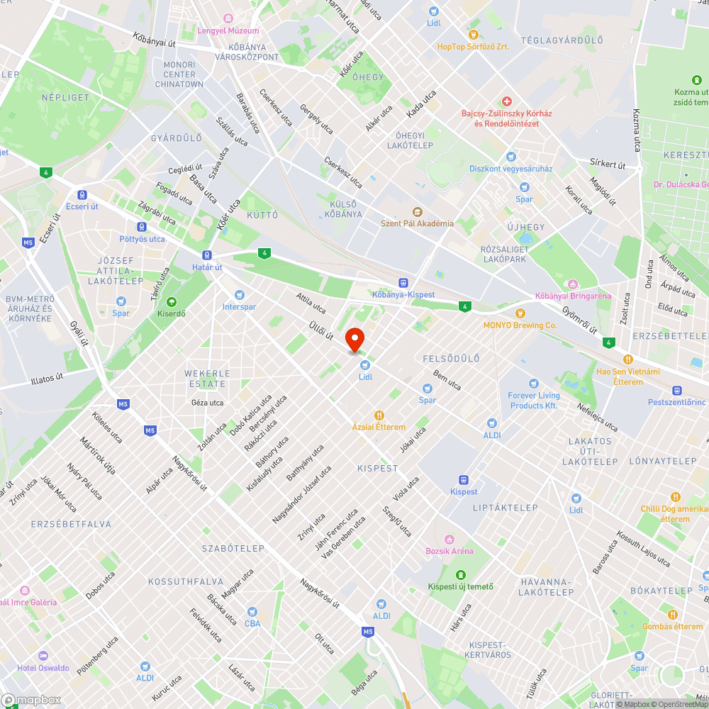 Kerékpársáv takarítás szükségeltetik bejelentés helye