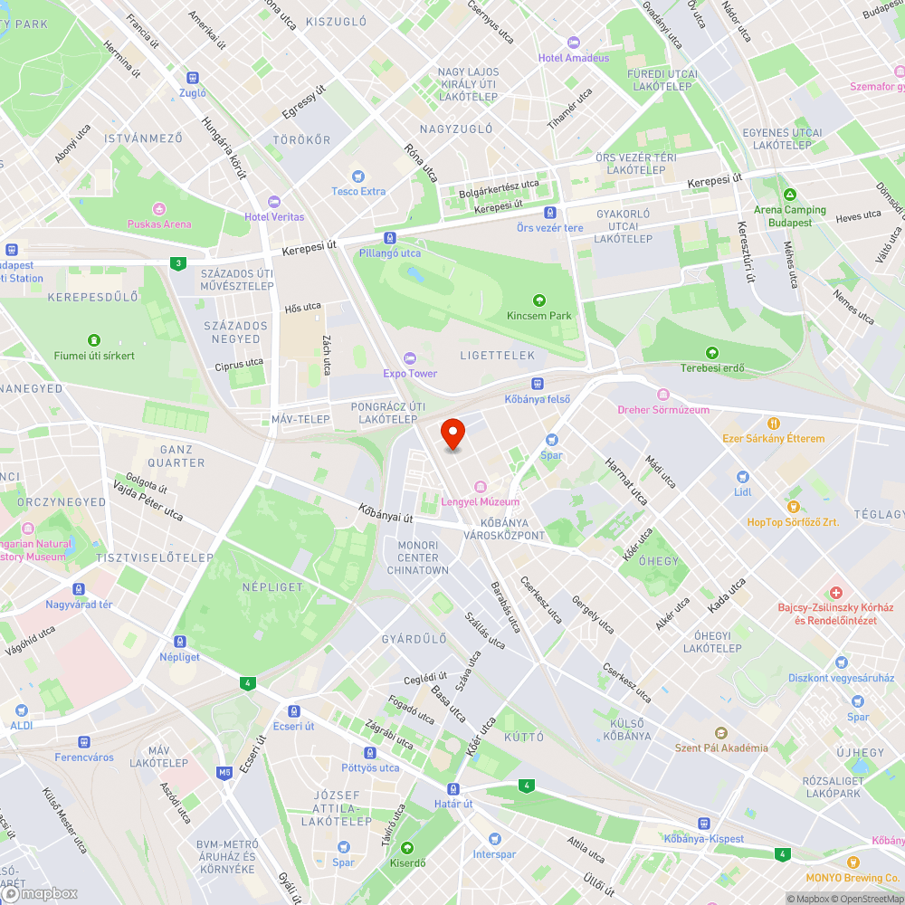 Villogó lámpa bejelentés helye