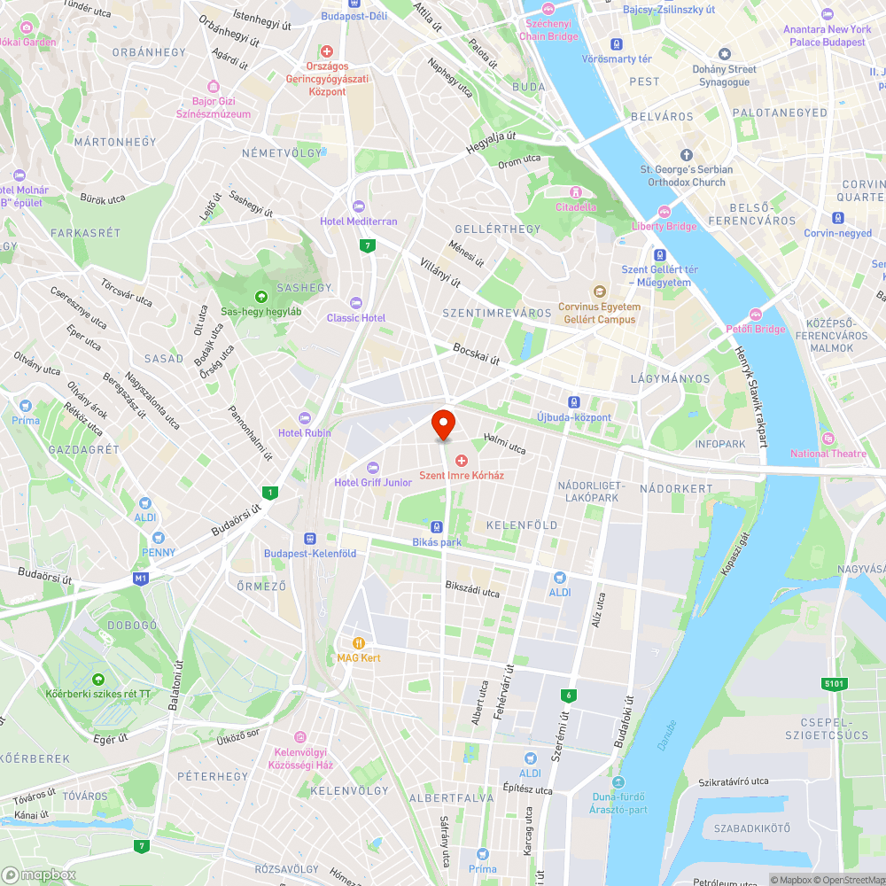 Zöld- és kommunális hulladék a Szent Imre Kórház mellett bejelentés helye