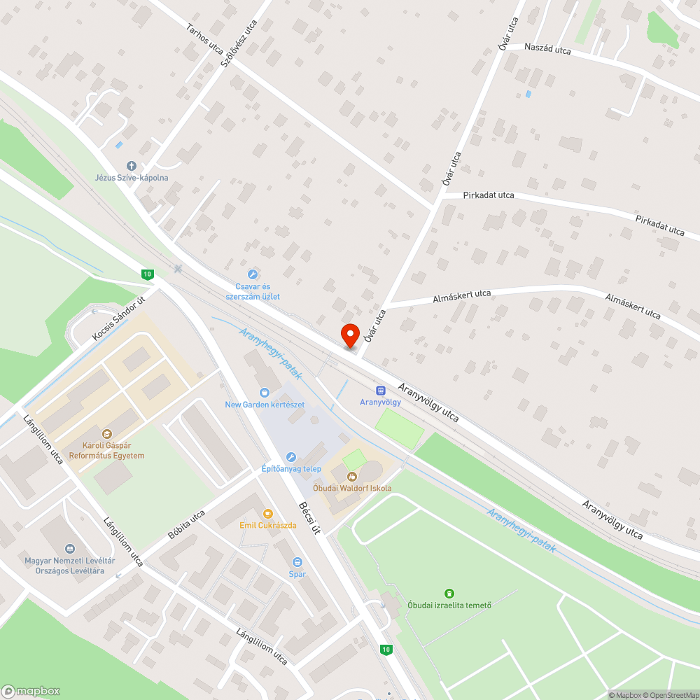 Gaz és parlagfű az Aranyvölgy utcában bejelentés helye