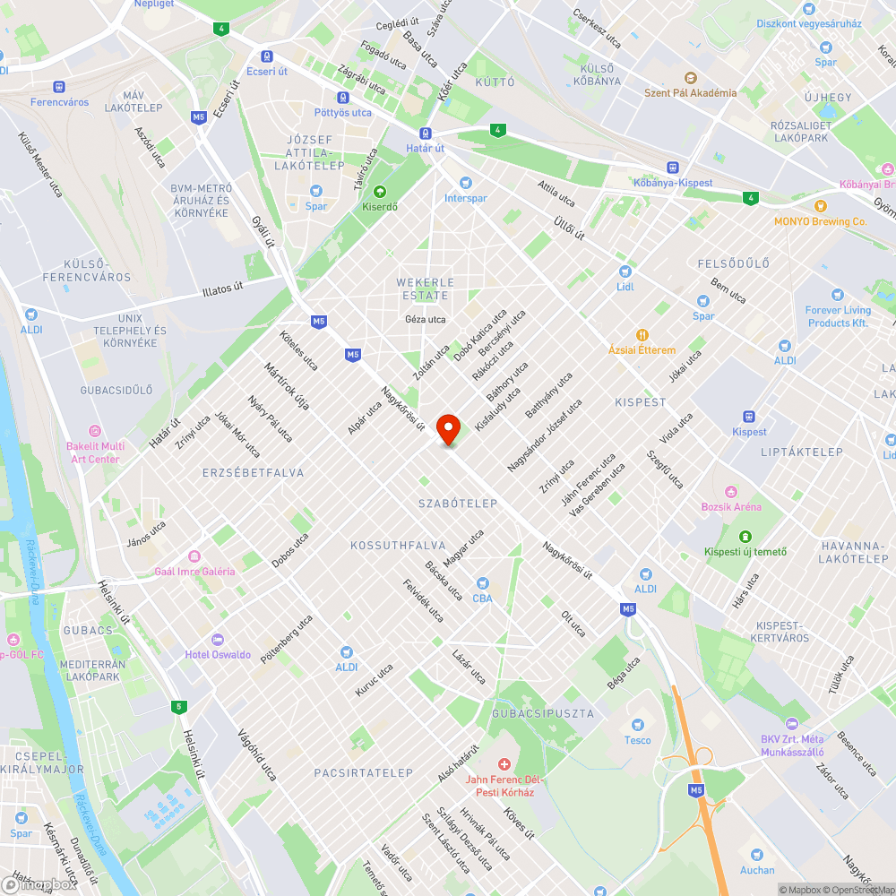 Bozótos bejelentés helye