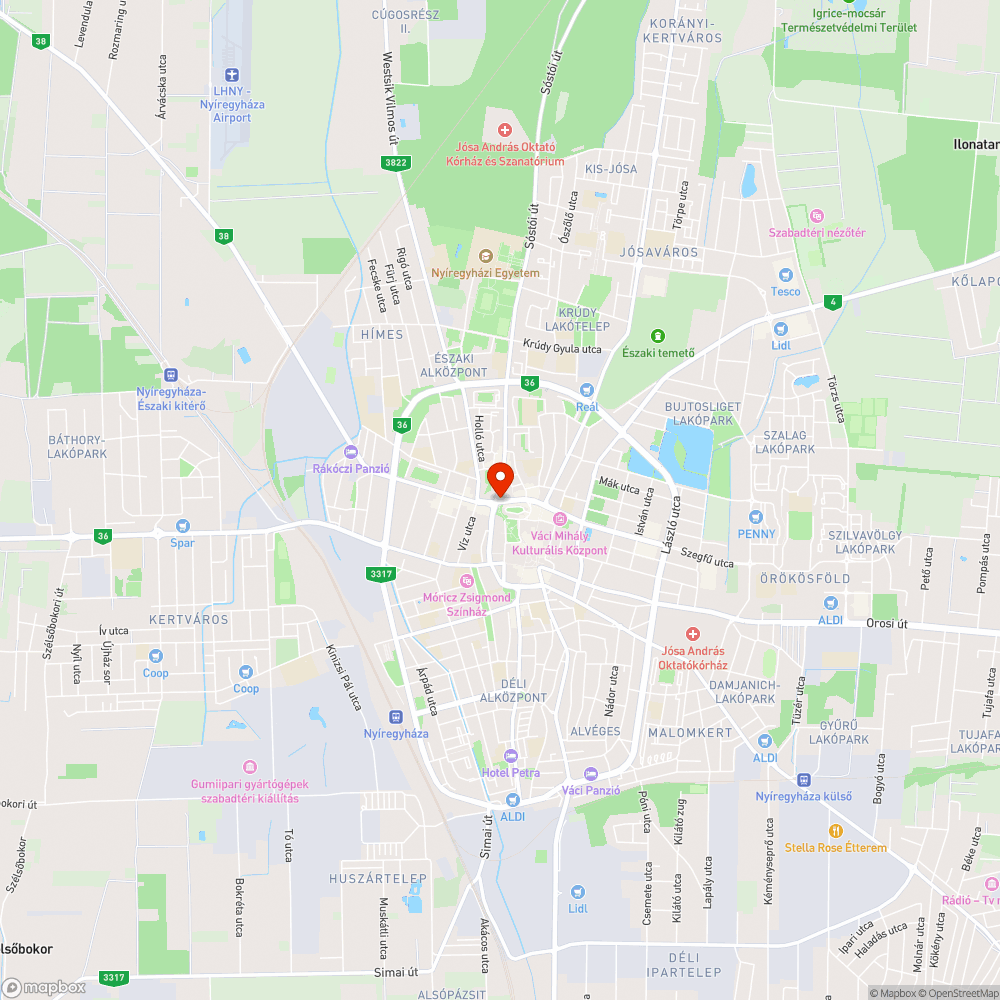 Forgalmas gyalogátkelő bejelentés helye