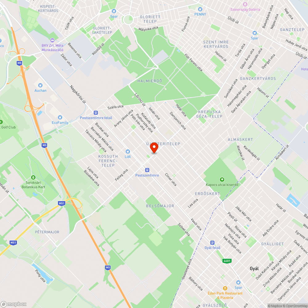 Megtépázott kerítés bejelentés helye