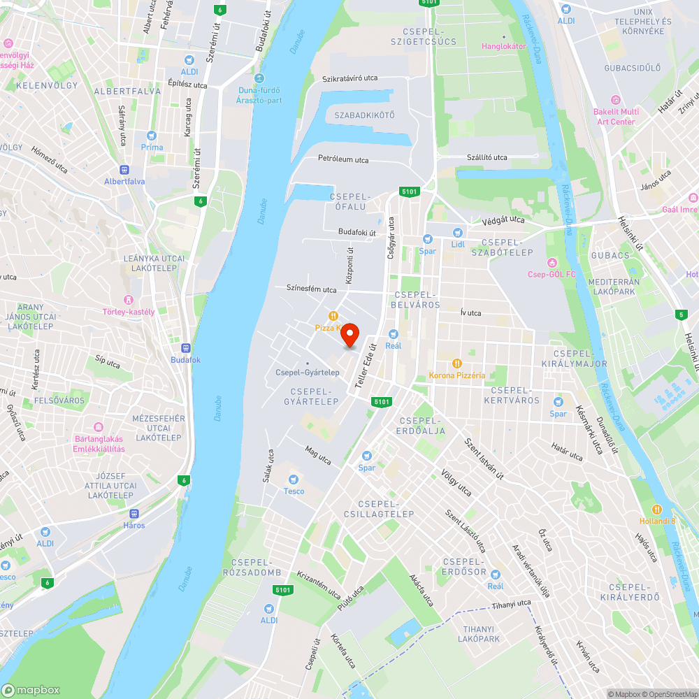 Tócsa bejelentés helye