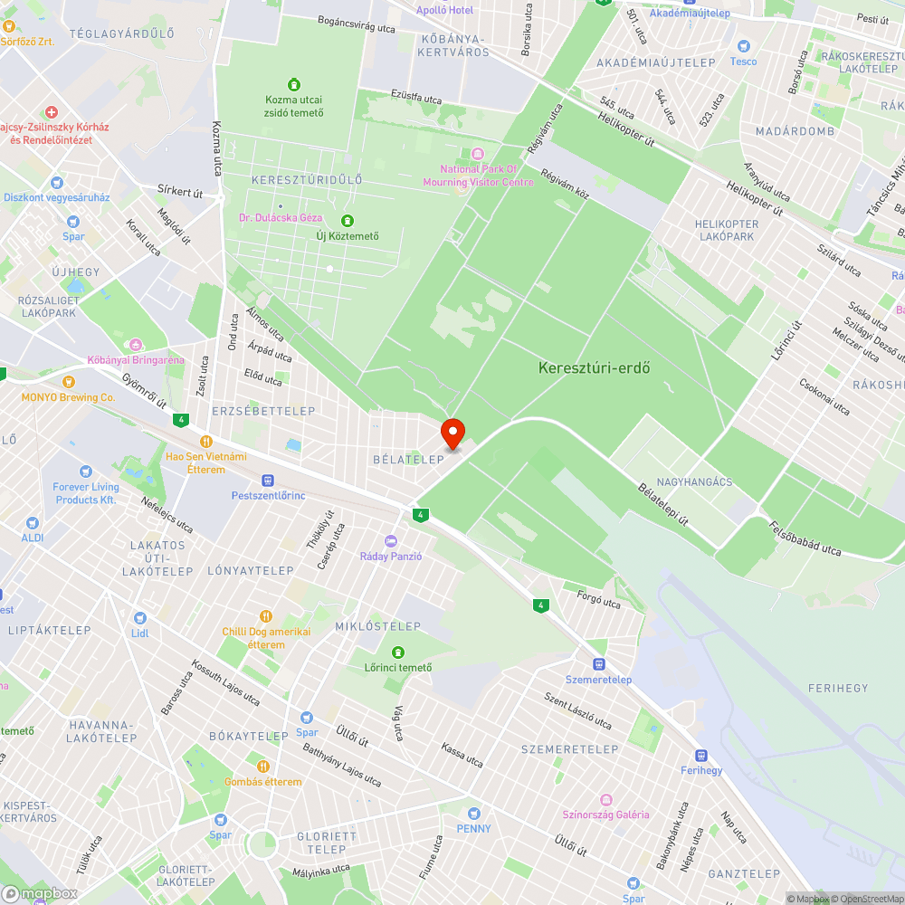 Lyuk bejelentés helye