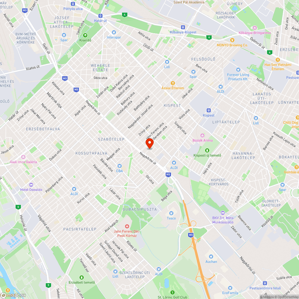 szemetes park bejelentés helye