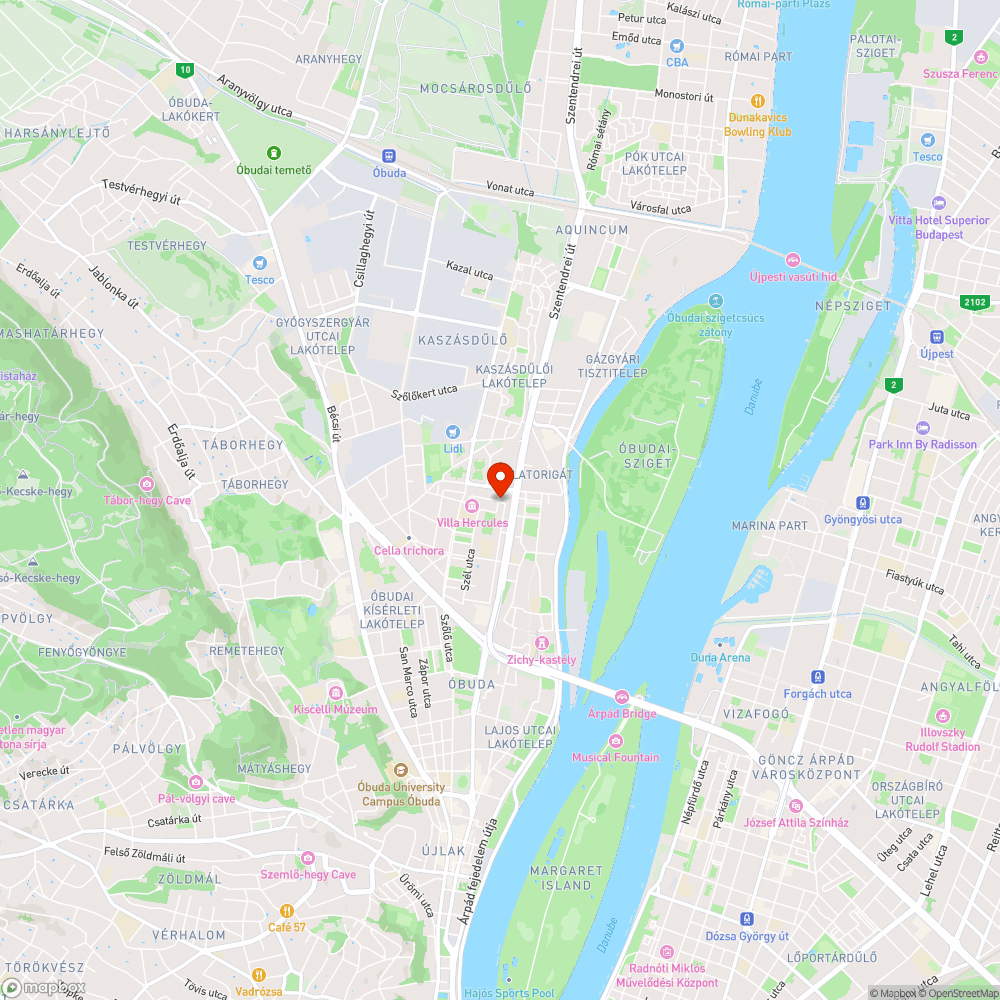 Megáll a víz az úton bejelentés helye