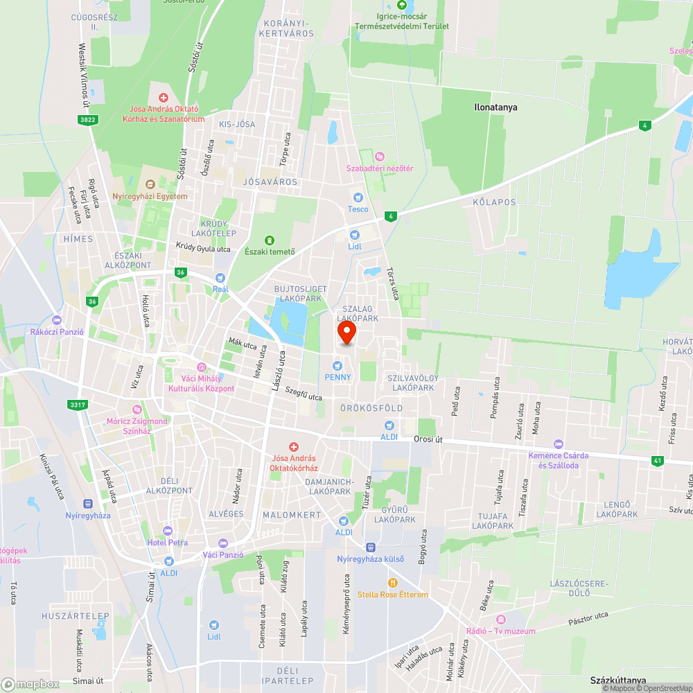 sötétség bejelentés helye