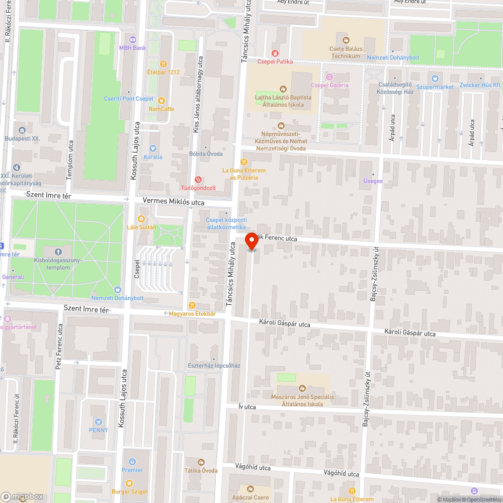 Tó a parkolóban! bejelentés helye