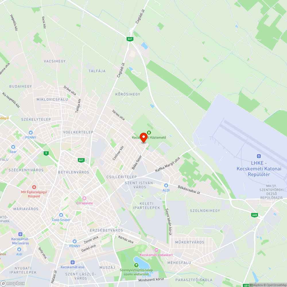 Sorozatos úthibák a Mécses utcában bejelentés helye