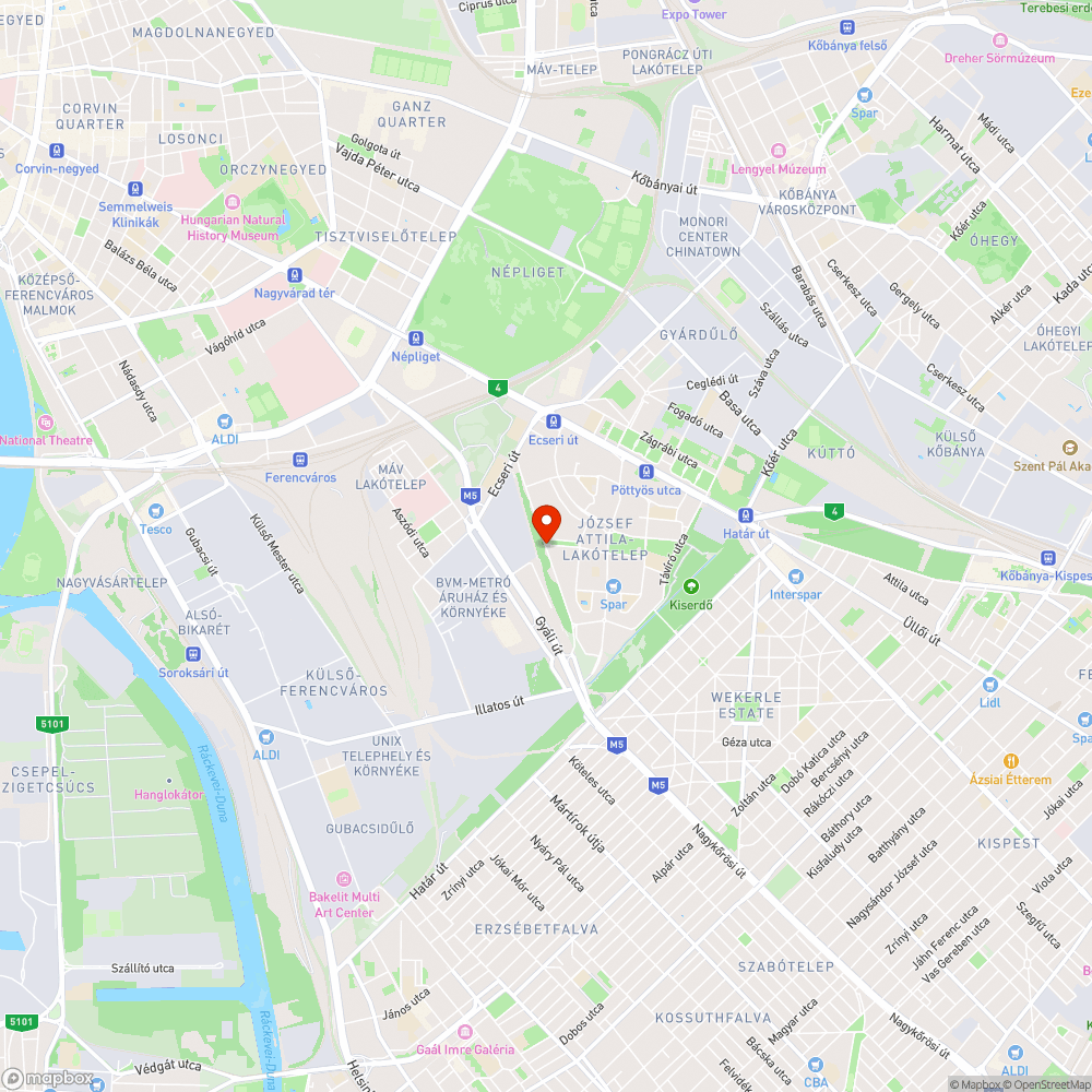 Kerékpár útra belógó fák. bejelentés helye