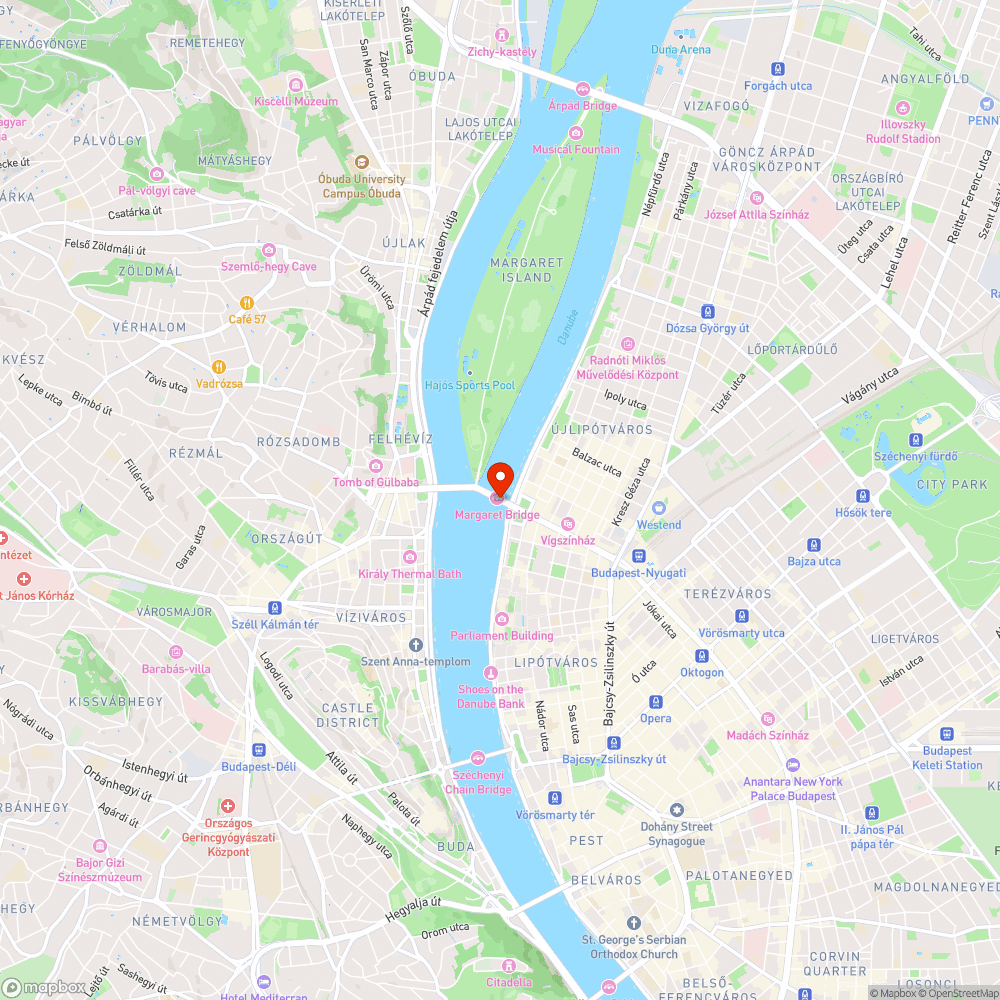 Margit híd dilatációi bejelentés helye