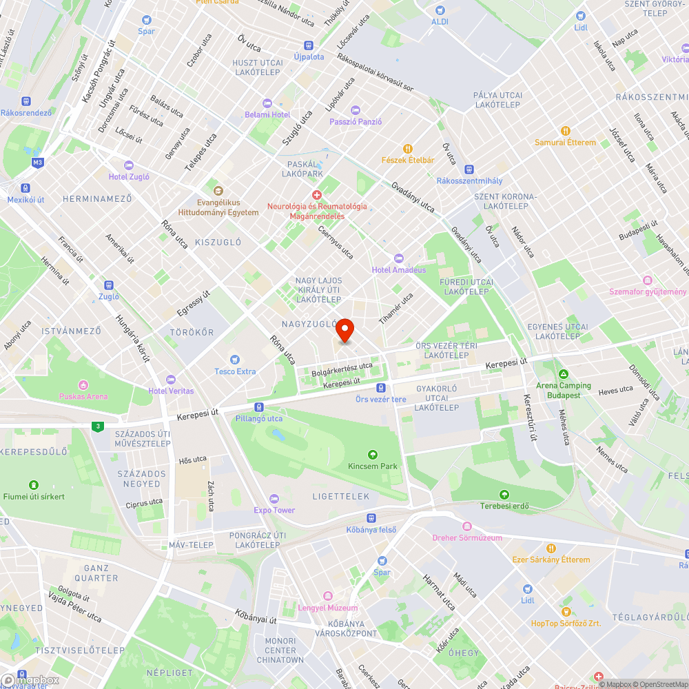 Nagyzugló fái bejelentés helye