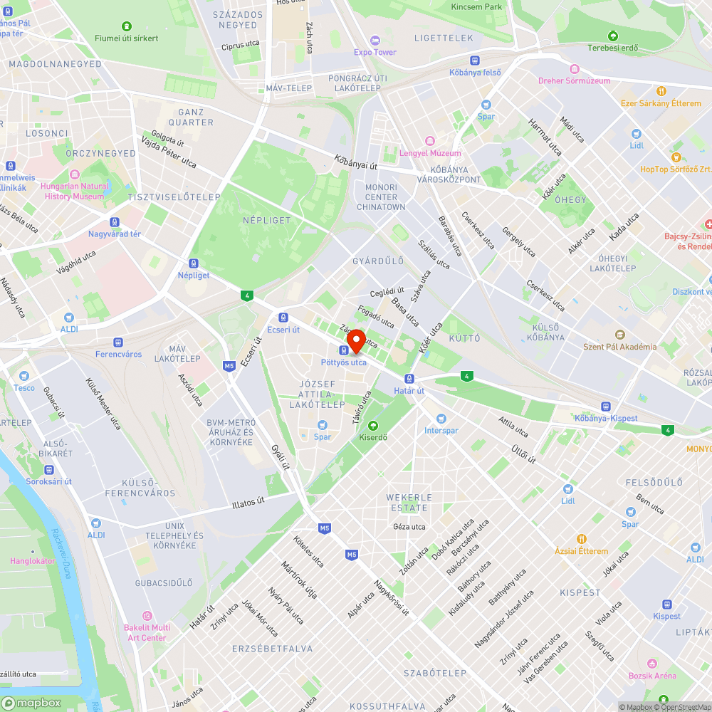 Kipusztult fa - Üllői út bejelentés helye