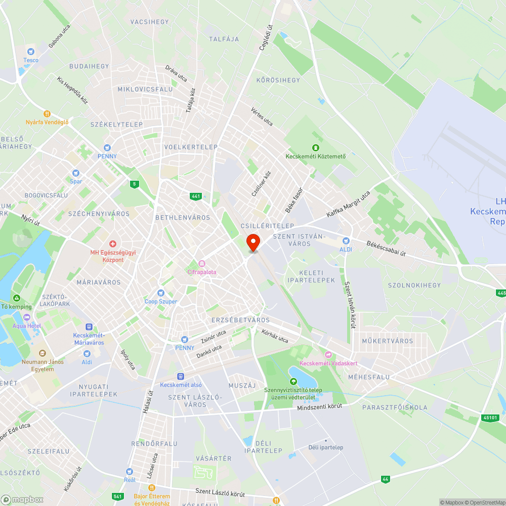 Balesetveszélyes csatornanyílás bejelentés helye