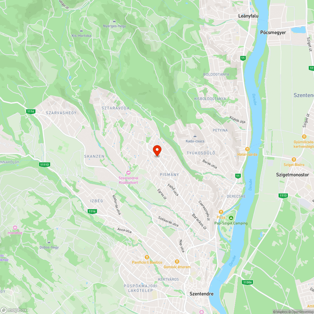 Barackos út vízelvezetési probléma bejelentés helye