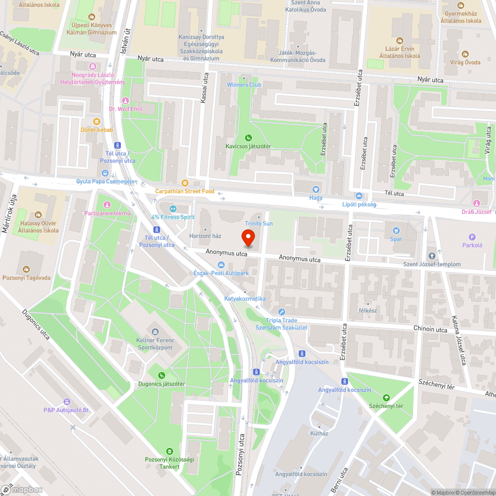 Gazdátlan jármű bejelentés helye