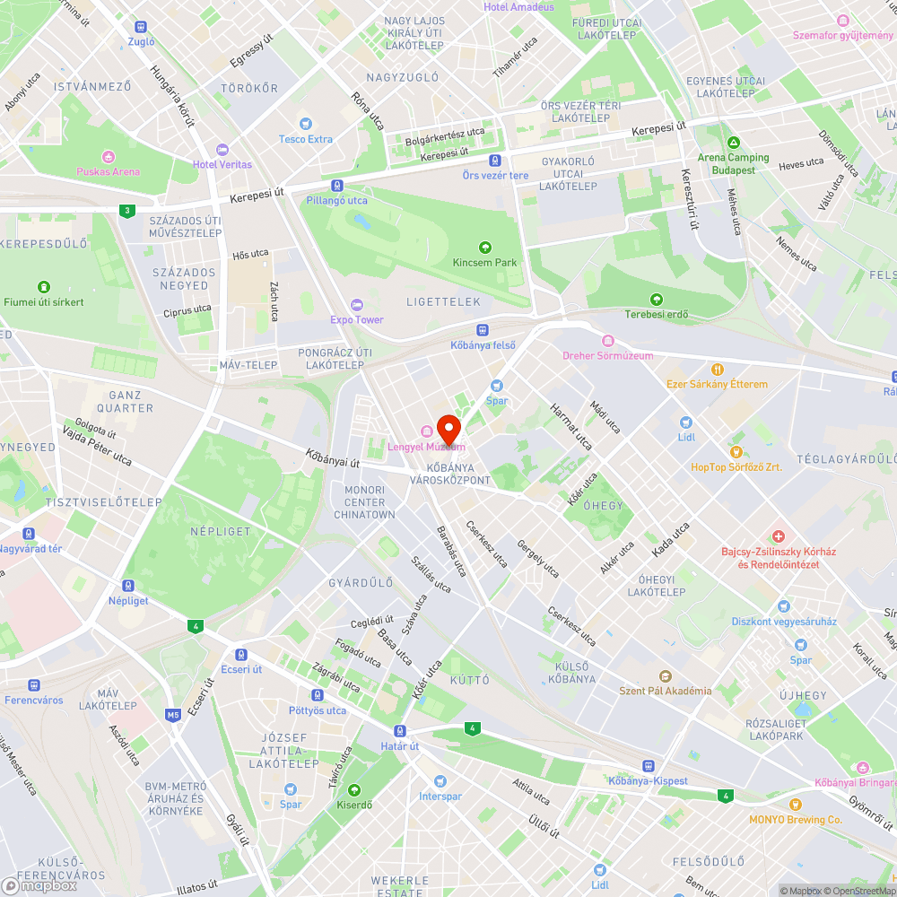 kidőlt parkolásgátló bejelentés helye