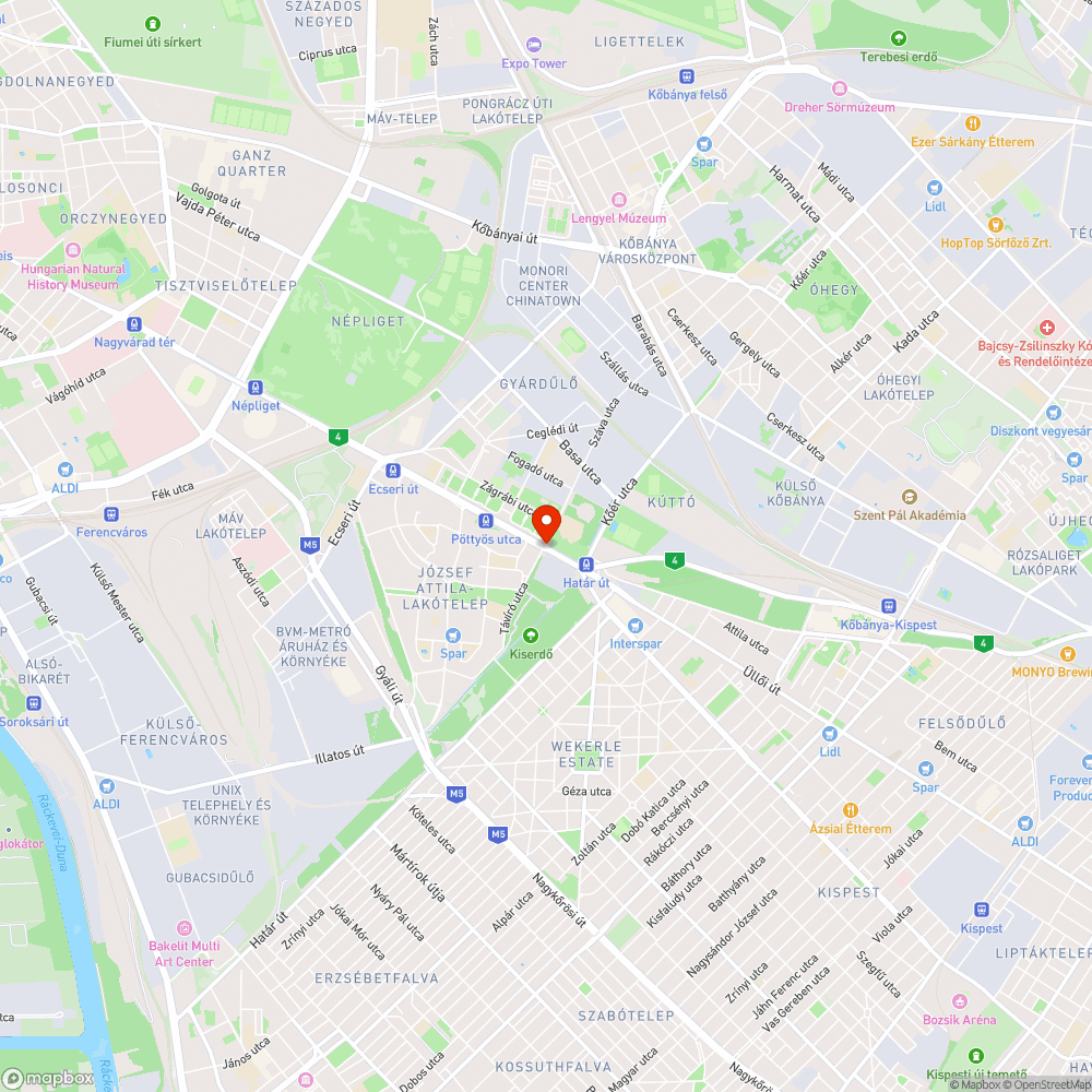 Durva kavicsszóródás az úttesten bejelentés helye